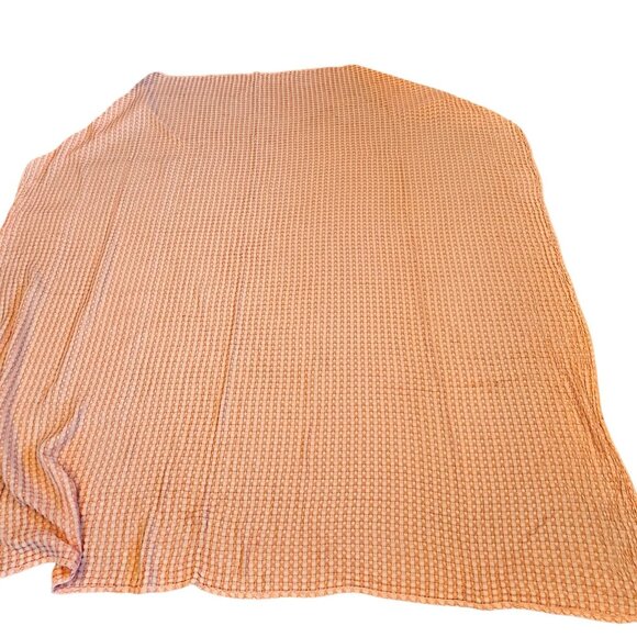 Bedsure Peach Waffle Knit Bamboo Cotton Cooling Queen Blanket Lightweight 90 In - Picture 5 of 6